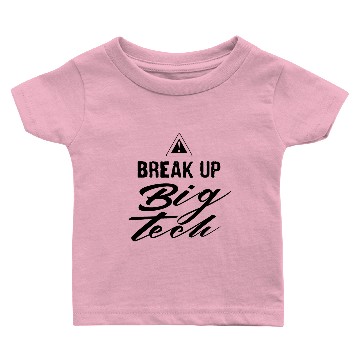 Discover Big Tech Break Up Technology Monopoly Antitrust Baby T-shirts