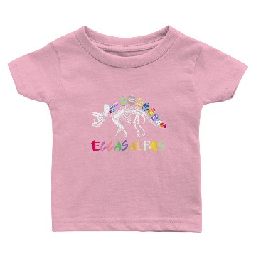 Discover eggasaurus stegosaurus egg dinosaur happy easter Baby T-shirts