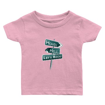 Discover Heaven - Hell - Let's Rock! Baby T-shirts