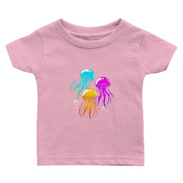 Discover Jellyfish Colorful Squad Team Baby T-shirts