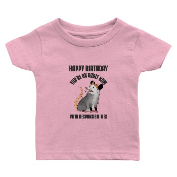 Discover Happy Birthday Opossum Baby T-shirts
