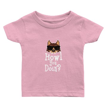 Discover Werewolf Howl You Doing Glasses Baby T-shirts