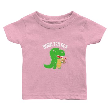 Discover Bubble Tea Dinosaur Boba Tea Rex Baby T-shirts