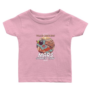 Discover Funny Mars Summer Camp 2078 Baby T-shirts