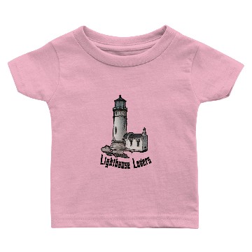 Discover Lighthouse Lovers - hand painted lighthouse Baby T-shirts