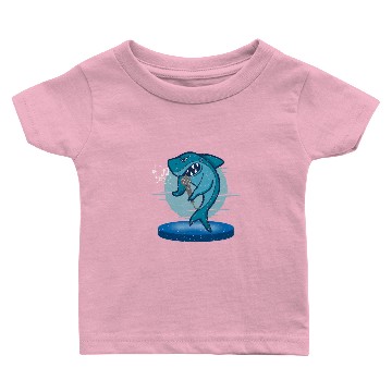 Discover Shark Singing On Stage With Microphone for Shark Baby T-shirts