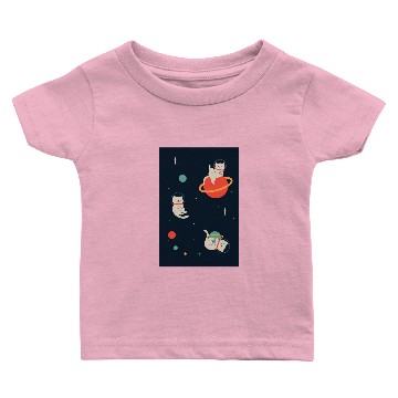 Discover Space Kittens Poster Baby T-shirts