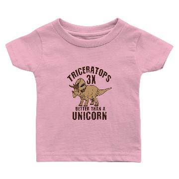Discover triceratops dinosaur dinosaur 3x better unicorn Baby T-shirts