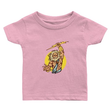 Discover Comic - God Zeus Lightning - dark Baby T-shirts