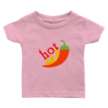 Discover Hot Stuff Cute Red Hot Chilli Pepper Pun Baby T-shirts