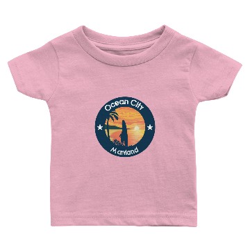 Discover Ocean City Maryland Baby T-shirts