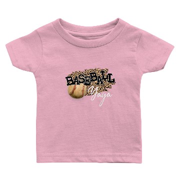 Discover Baseball Yaya Leopard Mothers Day Baby T-shirts