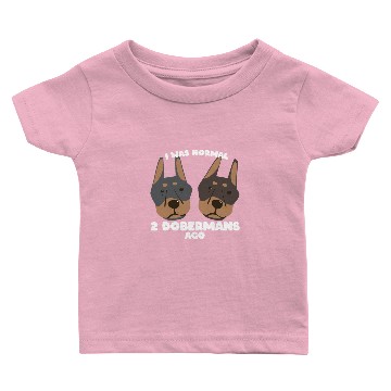 Discover Doberman Dog 2 Dobermans Baby T-shirts