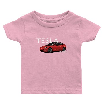 Discover Tesla Model 3 Stylish Design Hawaiians Baby T-shirts