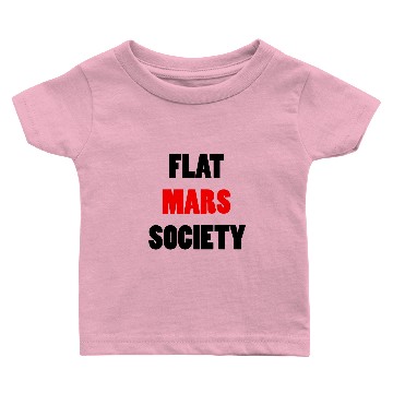 Discover Flat Mars Society Funny Universe Space Planet Gift Baby T-shirts