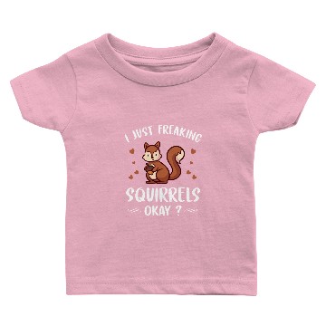 Discover Squirrel Gift Croissant Squirrel Rodent Nut Baby T-shirts