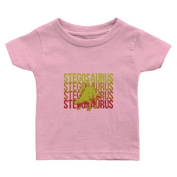 Discover Stegosaurus Flames Gift Idea Baby T-shirts