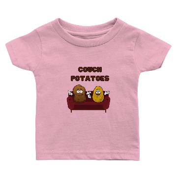 Discover Couch potatoe lazy potato comic chilling Baby T-shirts