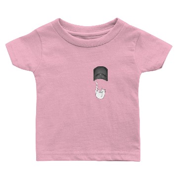 Discover Cat Pocket Middle Finger Up Baby T-shirts