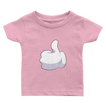 Discover Mickey Hand Thumb up cartoon Baby T-shirts