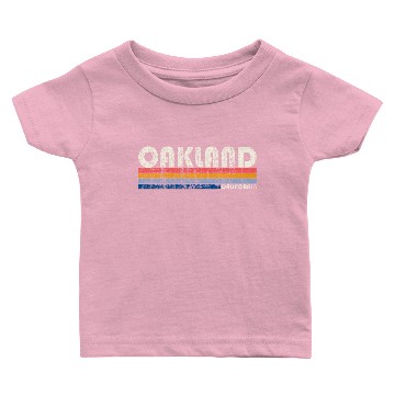 Discover Vintage 70s 80s Style Oakland CA Baby T-shirts