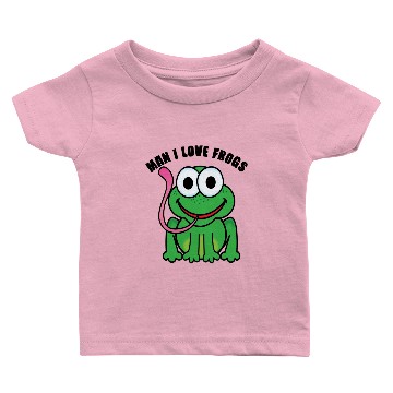 Discover Man I love frogs Baby T-shirts