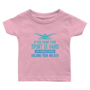 Discover Swim Swimmer Funny Swimming Sport Practice Baby T-shirts