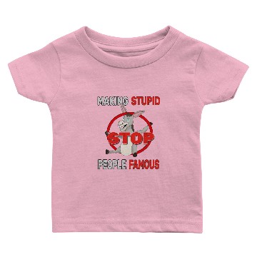 Discover Stop Making Stupid People Famous Foolish Donkey Baby T-shirts