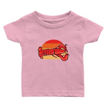 Discover Lobster Crawfish Crayfish Seafood Red Lobster Baby T-shirts