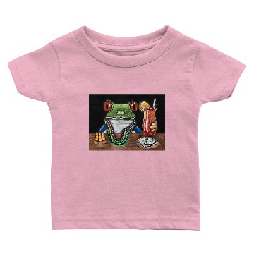 Discover "Mardi Gras Hurricane"-Frogs After Five collection Baby T-shirts
