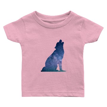 Discover Galaxy Wolf Baby T-shirts