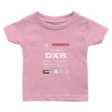 Discover Dubai airport tag Baby T-shirts