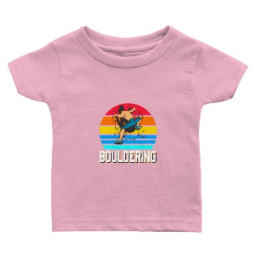 Discover Retro Bouldering Man Baby T-shirts