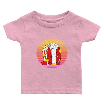 Discover Cat Popcorn Sunset Baby T-shirts