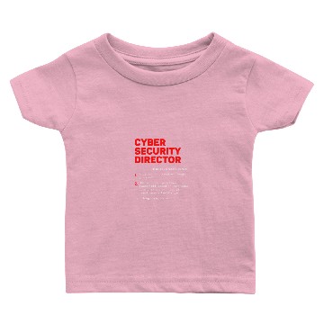 Discover Funny Cyber Security Director Definition Computer Baby T-shirts