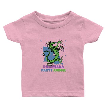 Discover Louisiana Party Animal Baby T-shirts