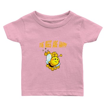 Discover the bees are happy Honey Bee Baby T-shirts