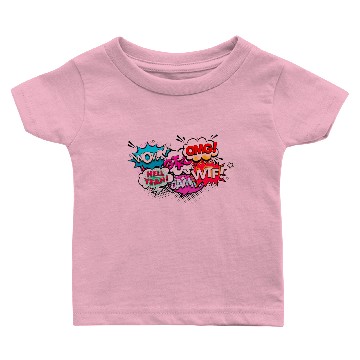 Discover Comics text Baby T-shirts