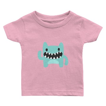 Discover Waving Blue Monster Baby T-shirts