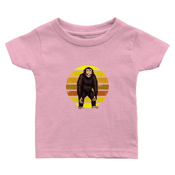 Discover Monkey Retro Chimpanzee Baby T-shirts