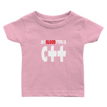 Discover Blood Group C++ Computer Science Binary Software Baby T-shirts