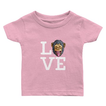 Discover Monkey Love Chimpanzee Baby T-shirts