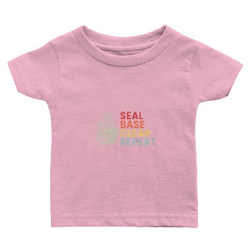 Discover Seal Base Clear Repeat Auto Body Painter Baby T-shirts