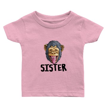 Discover Monkey Sister Chimpanzee Baby T-shirts
