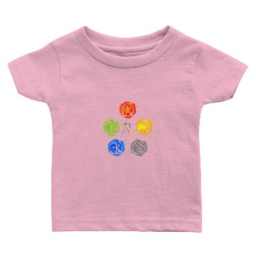 Discover Qigong Five Elements Balance Tai Chi Baby T-shirts