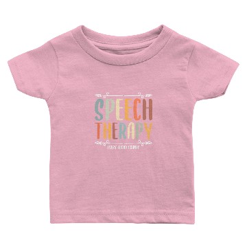 Discover SLP Speech Therapy Every Word Counts Therapist Baby T-shirts