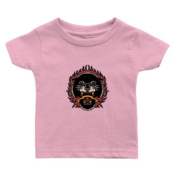 Discover Big Cat Leopard Black Panther Drawing Baby T-shirts