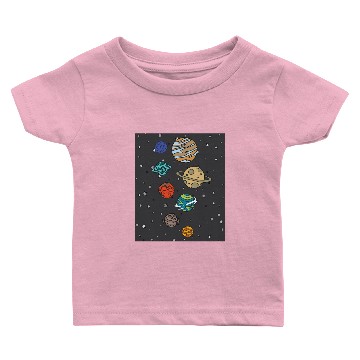 Discover Astronomy Solar System Planets Universe Baby T-shirts