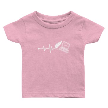 Discover Writer Heartbeat PC Baby T-shirts