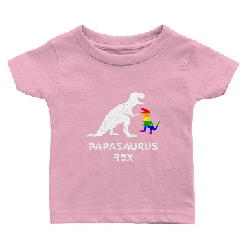 Discover Papasaurus Rex Proud LGBT Dad 2018 Pride Parade Baby T-shirts